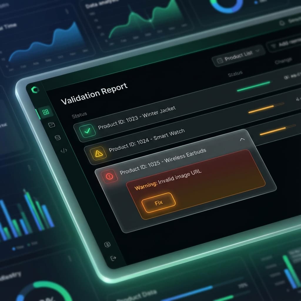 Validation report UI